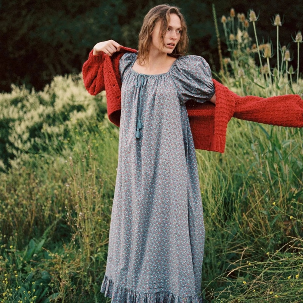 NWOT Christy dress calico blues